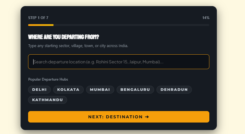 Plan your perfect journey with India Trip Planner. Get personalized itineraries, realistic trip budgets, destination insights, travel tips, and smarter planning based on your preferences, time, accommodations, and travel style.