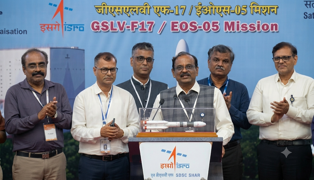 DR. V Narayanan at Isro latest satellite EO 05 launch